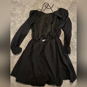 H&M Black Long Sleeve Dress